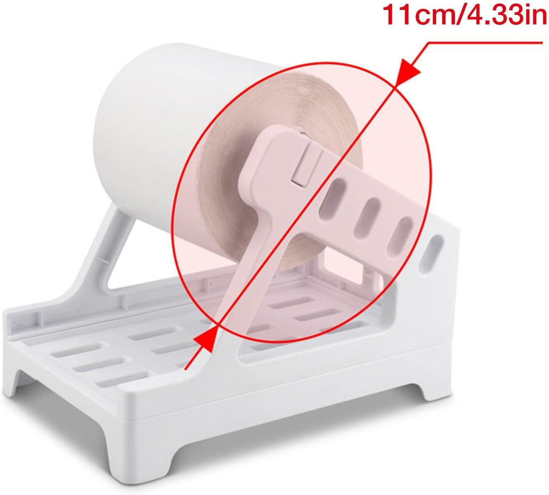 THERMAZA® Label Roll Holder – Adjustable Thermal Label Stand, Smooth Feeding, Fits 4x6 Shipping Labels &amp; eCommerce Use