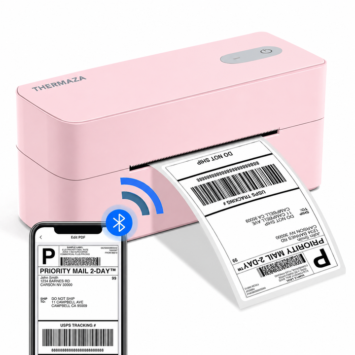 THERMAZA® D400 Thermal Label Printer (Pink)